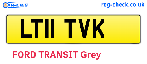 LT11TVK are the vehicle registration plates.