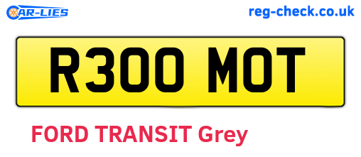 R300MOT are the vehicle registration plates.
