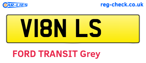 V18NLS are the vehicle registration plates.