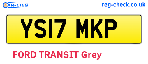YS17MKP are the vehicle registration plates.