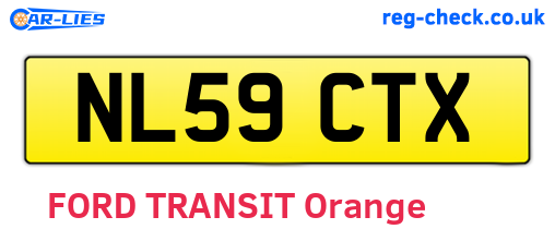 NL59CTX are the vehicle registration plates.