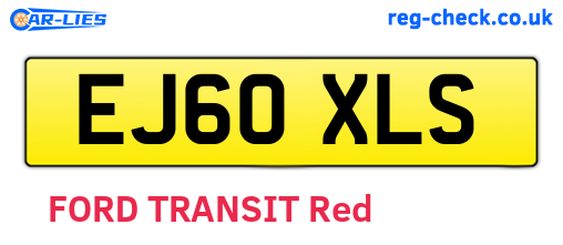 EJ60XLS are the vehicle registration plates.