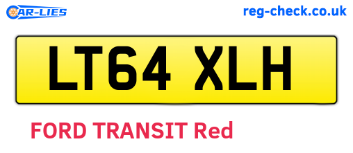 LT64XLH are the vehicle registration plates.