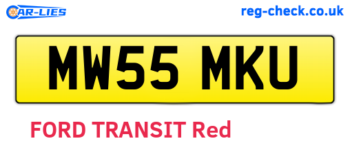 MW55MKU are the vehicle registration plates.