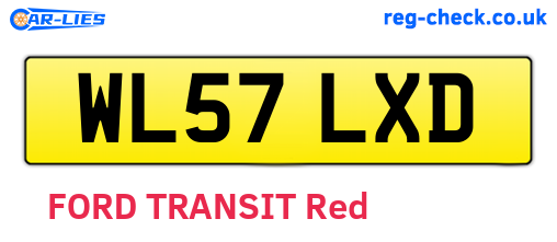 WL57LXD are the vehicle registration plates.