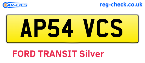 AP54VCS are the vehicle registration plates.
