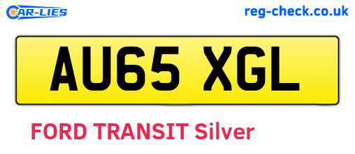 AU65XGL are the vehicle registration plates.