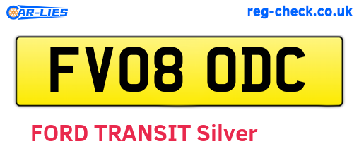 FV08ODC are the vehicle registration plates.