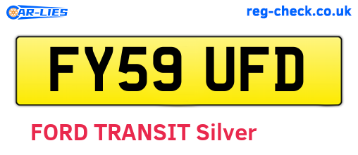 FY59UFD are the vehicle registration plates.