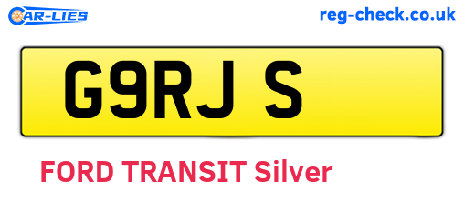 G9RJS are the vehicle registration plates.