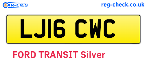 LJ16CWC are the vehicle registration plates.