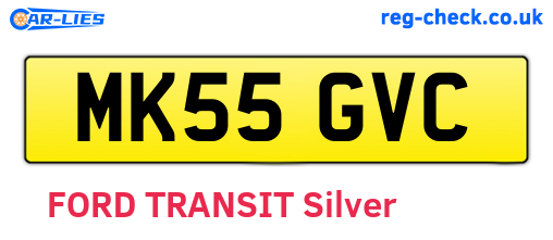 MK55GVC are the vehicle registration plates.