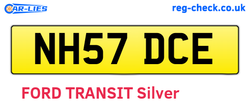 NH57DCE are the vehicle registration plates.