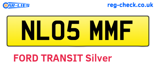 NL05MMF are the vehicle registration plates.