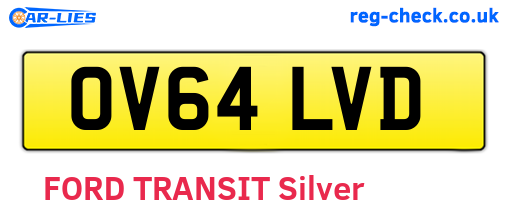 OV64LVD are the vehicle registration plates.