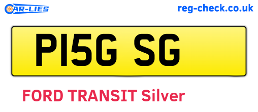 P15GSG are the vehicle registration plates.