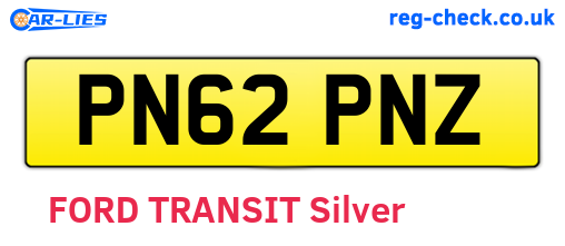 PN62PNZ are the vehicle registration plates.