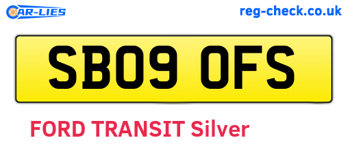 SB09OFS are the vehicle registration plates.