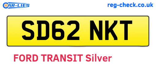 SD62NKT are the vehicle registration plates.