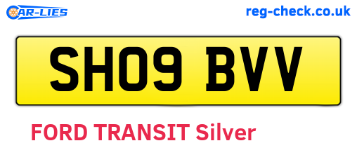 SH09BVV are the vehicle registration plates.