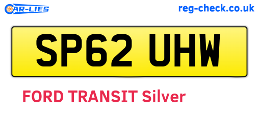 SP62UHW are the vehicle registration plates.