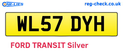 WL57DYH are the vehicle registration plates.