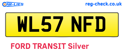 WL57NFD are the vehicle registration plates.