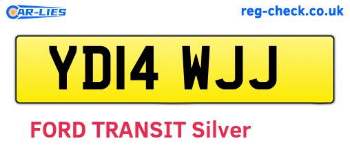 YD14WJJ are the vehicle registration plates.