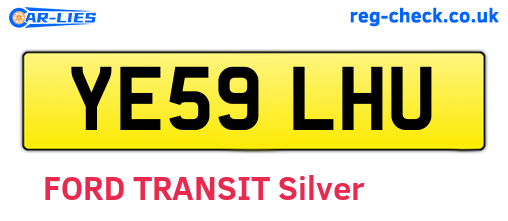 YE59LHU are the vehicle registration plates.