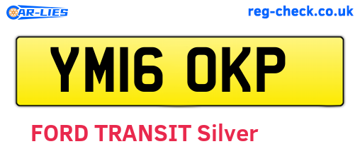YM16OKP are the vehicle registration plates.