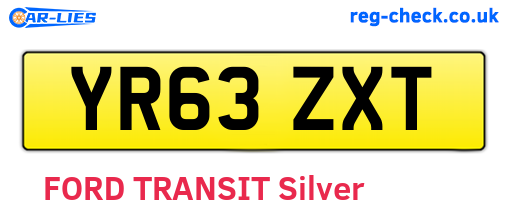 YR63ZXT are the vehicle registration plates.