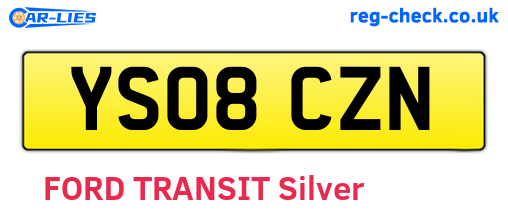 YS08CZN are the vehicle registration plates.