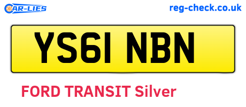 YS61NBN are the vehicle registration plates.