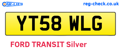 YT58WLG are the vehicle registration plates.