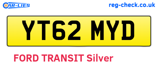YT62MYD are the vehicle registration plates.
