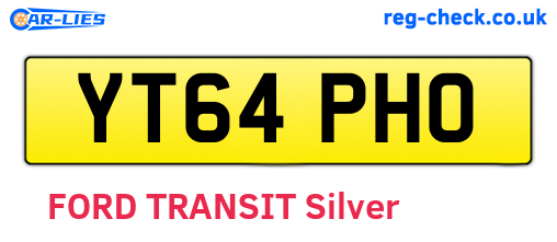 YT64PHO are the vehicle registration plates.