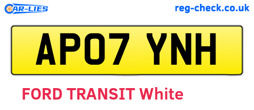 AP07YNH are the vehicle registration plates.