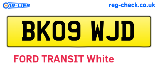 BK09WJD are the vehicle registration plates.