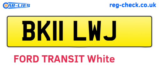 BK11LWJ are the vehicle registration plates.