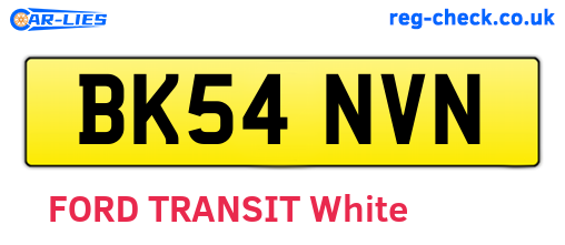 BK54NVN are the vehicle registration plates.