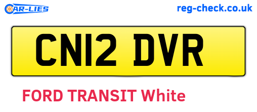 CN12DVR are the vehicle registration plates.