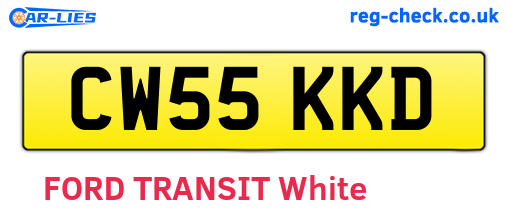 CW55KKD are the vehicle registration plates.
