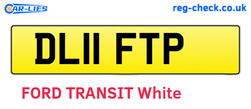 DL11FTP are the vehicle registration plates.