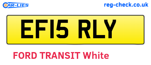 EF15RLY are the vehicle registration plates.