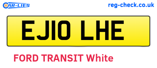 EJ10LHE are the vehicle registration plates.