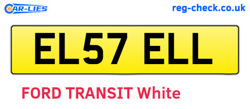 EL57ELL are the vehicle registration plates.