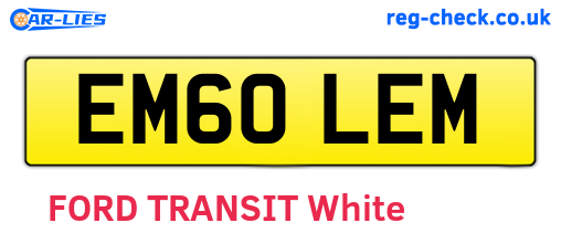 EM60LEM are the vehicle registration plates.