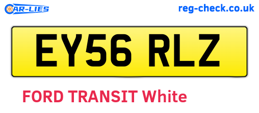 EY56RLZ are the vehicle registration plates.