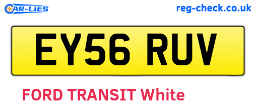 EY56RUV are the vehicle registration plates.