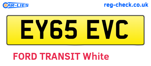 EY65EVC are the vehicle registration plates.